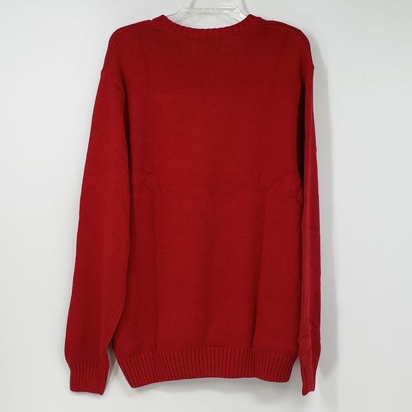 CHAPS Men's Red pull over Sweater extra large - Picture 2 of 7
